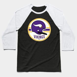 Purple Norse Pathfinders Football Baseball T-Shirt